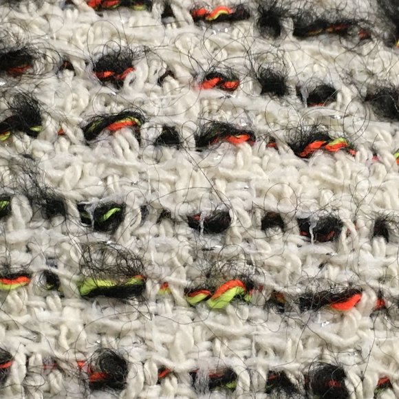 French Connection zip boucle blazer vintage black tweed wool blend classic 12 - Picture 7 of 7